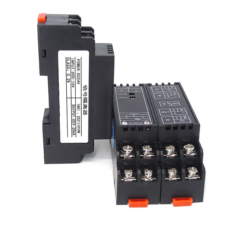 DQ703T DC Signal Transmitter Input DC 0-75mv Output 0-10V 4-20mA Signal Converter