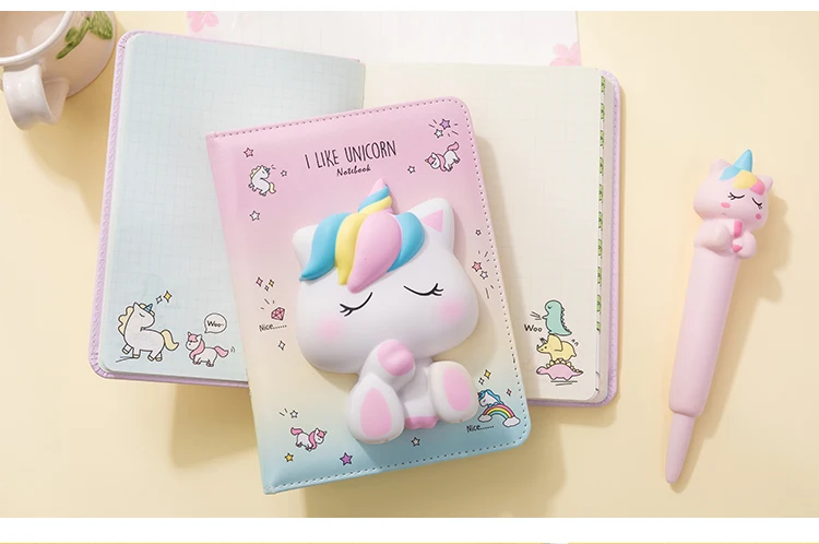 Environmental squishy slow rising cute animal  release pressure creative vent notebook