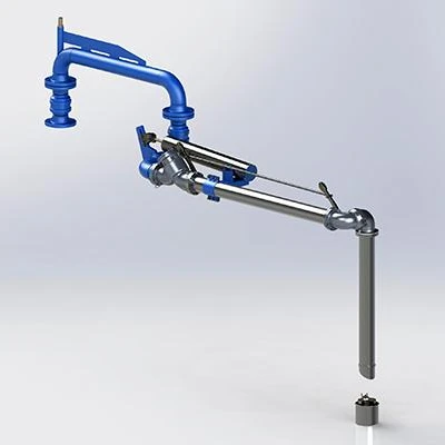 Best price  anti-moisture AL1402F1 PTEE-Lined top truck loading arm with swivel joint for oil gas  liquid chemical skid-mounted