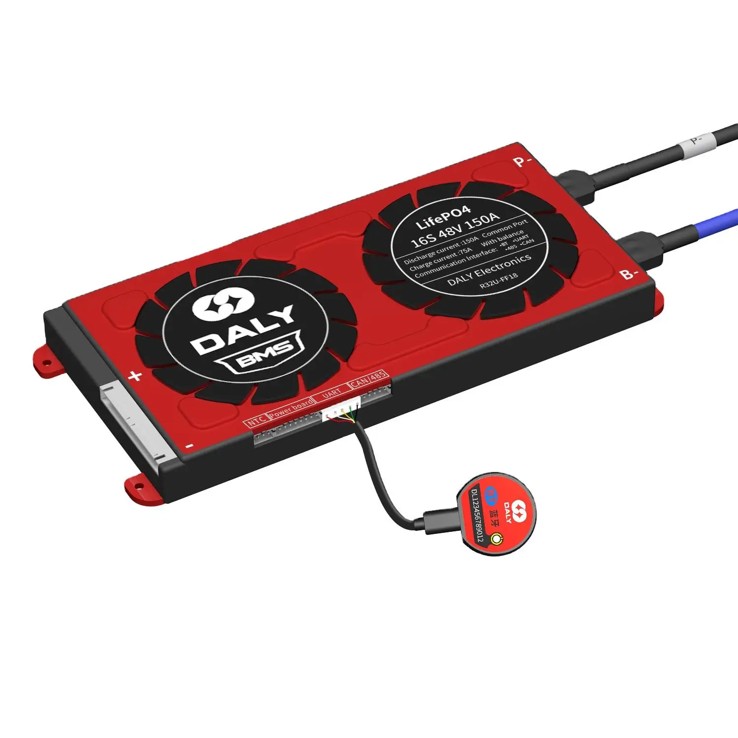 Daly Smart BMS 16S 3.2v 200A lifepo4 bettery PCM/PCBA protection board 1a active  balance 48V 200A 16s BMS Lifepo4 balancer