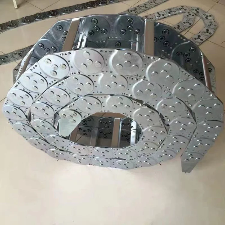 Cable chain track steel galvanized roller drag chain cable plasma cutting machine