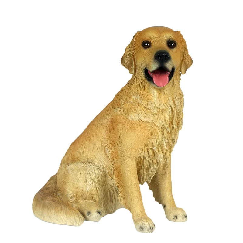 Wholesale Customized Resin Crafts Cute Dog Welcome Sign Statue Standing Up For Home decor Present Gift Made resin figurines