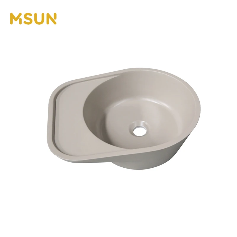 100% Pure Acrylic Resin Sink Toilet Solid Surface Bathroom Washing Basin With Man Made Stone