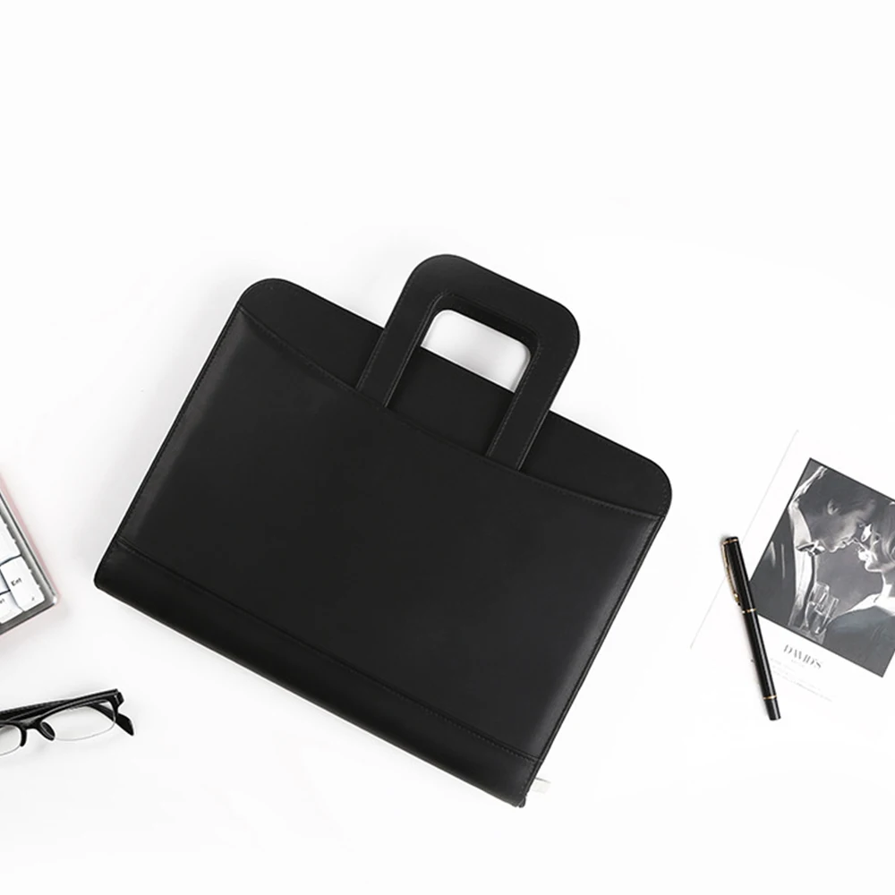 2022 latest work folder multifunctional zipper A4 folder meeting gift