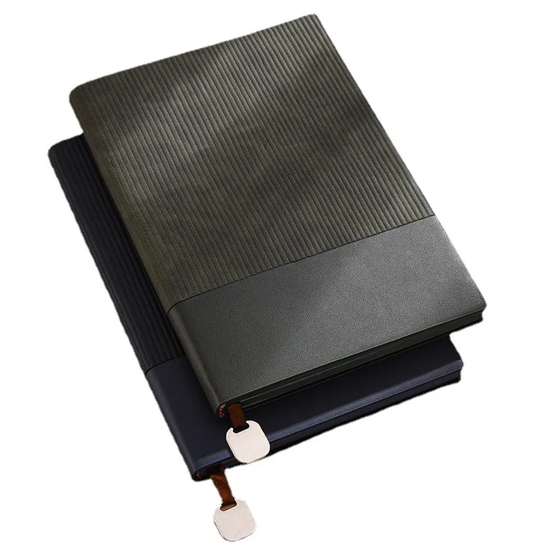Customized Logo 80g A5 PU Leather Hardcover Notebook 100 Sheets Inside Advertising Promotional Business Gift
