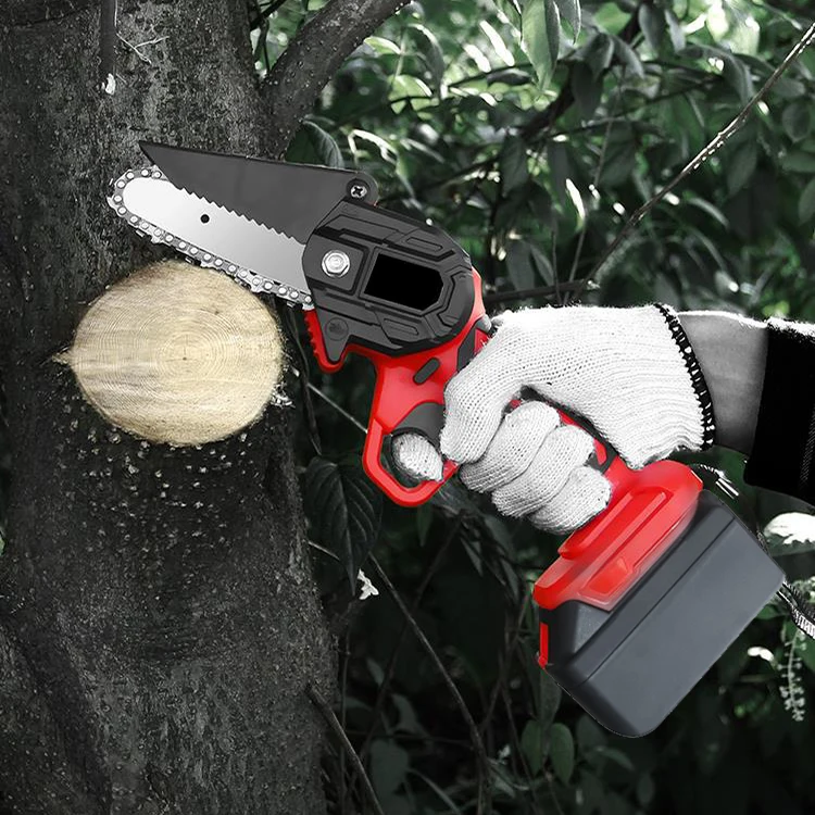 VCAN 4 Inches 21v lithium chainsaw Battery Portable Mini Cordless Electric Cordless Chainsaw