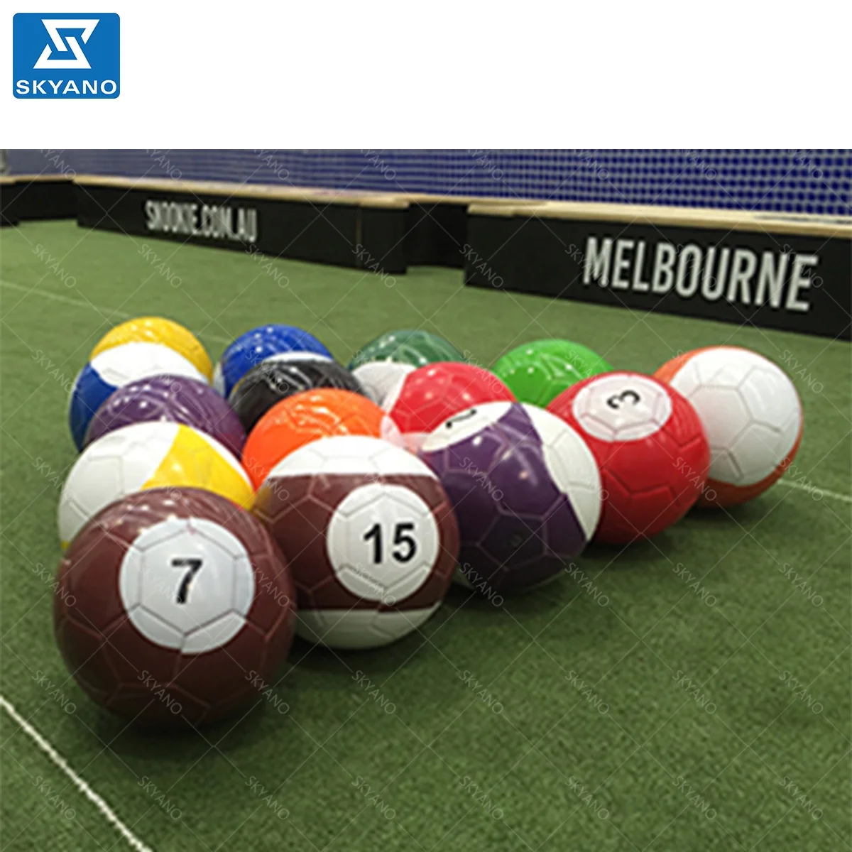 Inflatable Snooker Football soccer pool table with 16