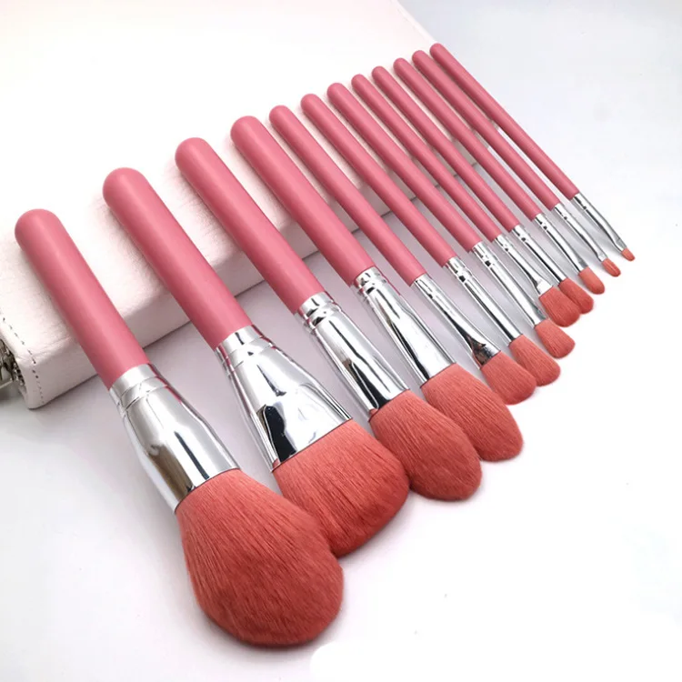 
12 набор кистей для макияжа, инструменты для красоты Популярные Макияж Кисти Наборы розовый деревянной ручкой на нашем сайте! Кисти для макияжа 