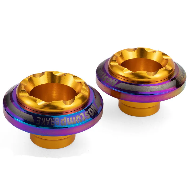 Electric Scooter Axel Cap Modified Titanium anti-fall Axle Cover for motorcycle universal front fork cup Damping Cup