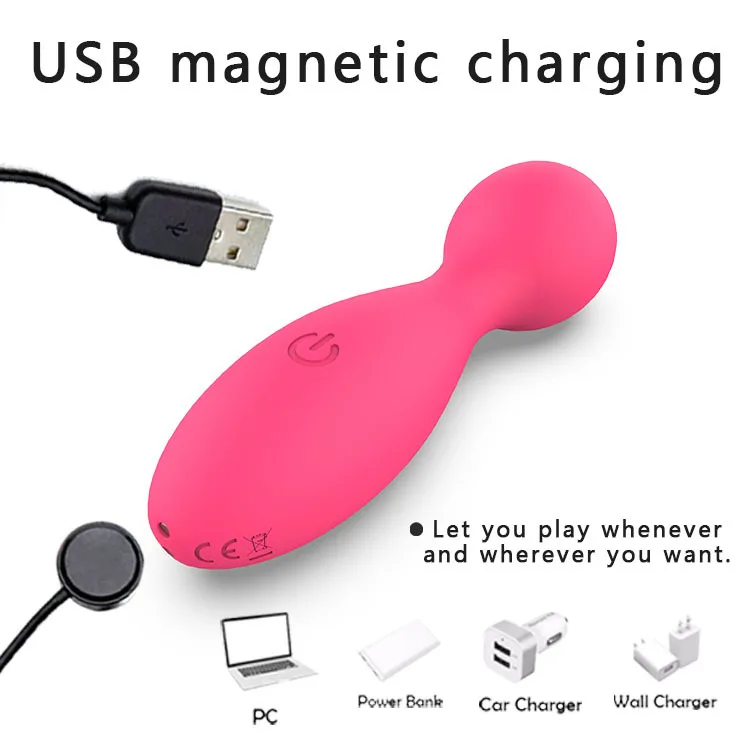 Sexmima OEM ODM Factory Supply Powerful Soft Silicone G Spot Women Sex Toy Dildos AV Vibrator Big Magic AV Wand Massager