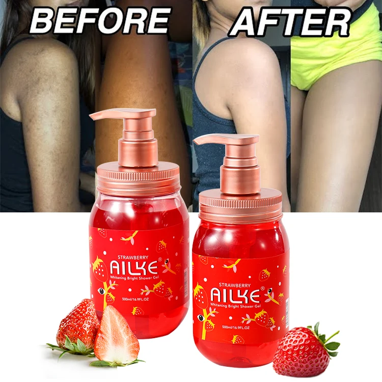 Wholesale Vegan  Natural Anti Dark Spot Skin Care Whitening Body Wash Shower Gel For Black Women