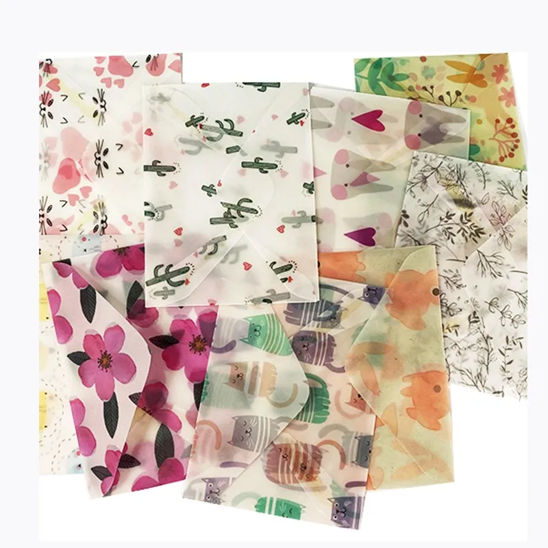 3 Pcs/pack Summer Series Paper Envelope Romantic Envelopes Packaging Decoration Custom Your logo Size Custom Your Series