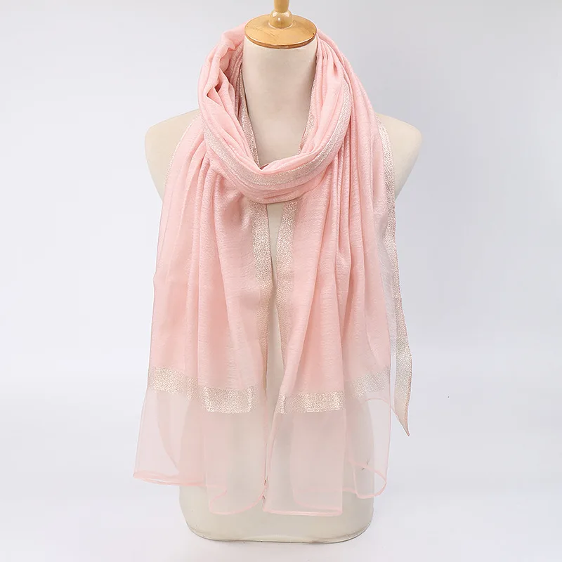 wholesale hot-sale organza pearl scarves dubai women hijab shawls soft cotton hijab