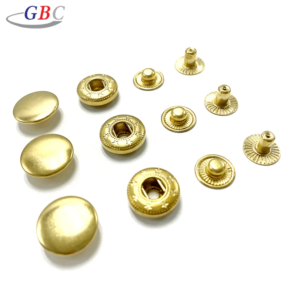 Ready made buttons snap metal brass fastener for clothing
