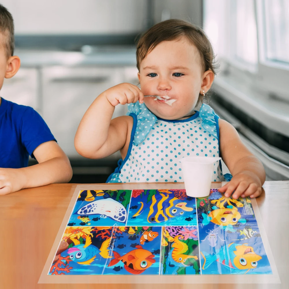 Disposable Floor Cover for Children Splat Mat for Under High Chair Disposable Splat Mats