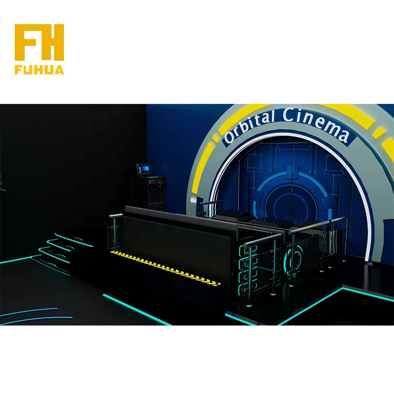 Shopping Mall New Technology 6DOF Motion Rail Cinema  4k Projector  180degree Immersive Naked Eye Ring-Screen Orbital Cinema
