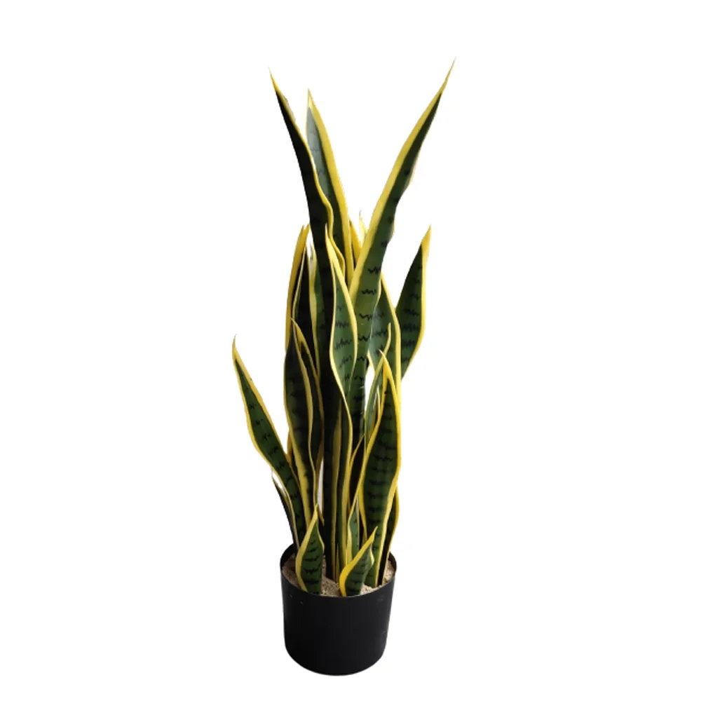 63Cm Modern Mini Small  Artificial Sansevieria Snake Plant Grass Trifasciata Agave Bonsai