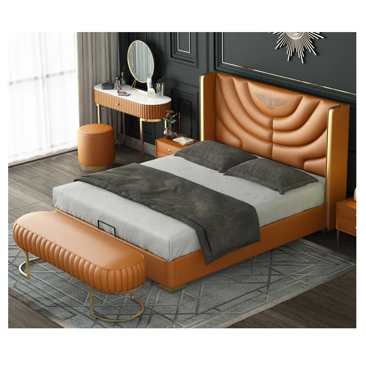 Modern style comfortable king bed/conforter bed set/furniture bed