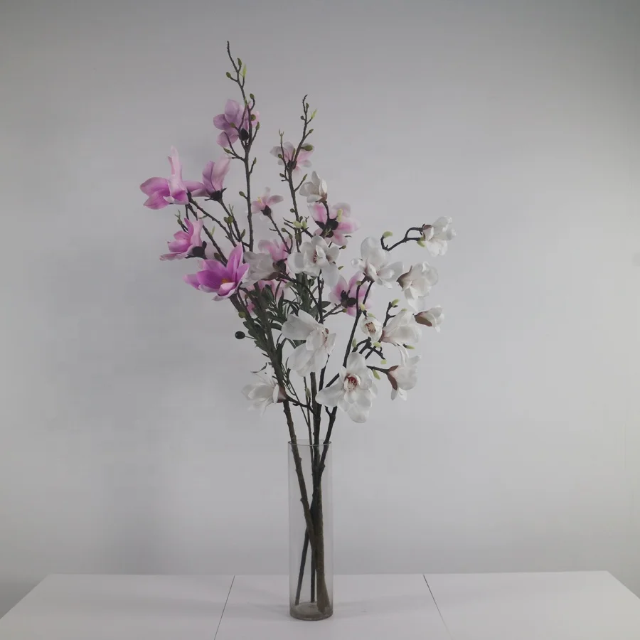 High quality artificial magnolia flowers stem wholesale