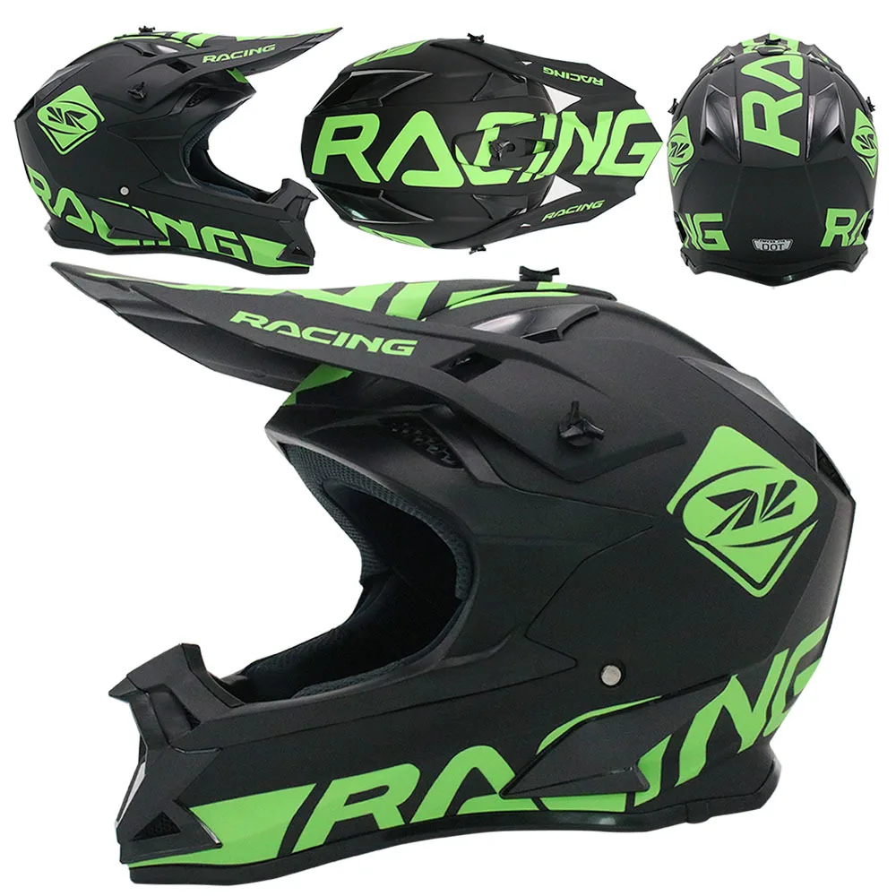 SLKE MX ATV Adults Bike Helmet Off-road Mountain Bicycle Motorcycle Helmet Mtb Unisex Full Face Helmet