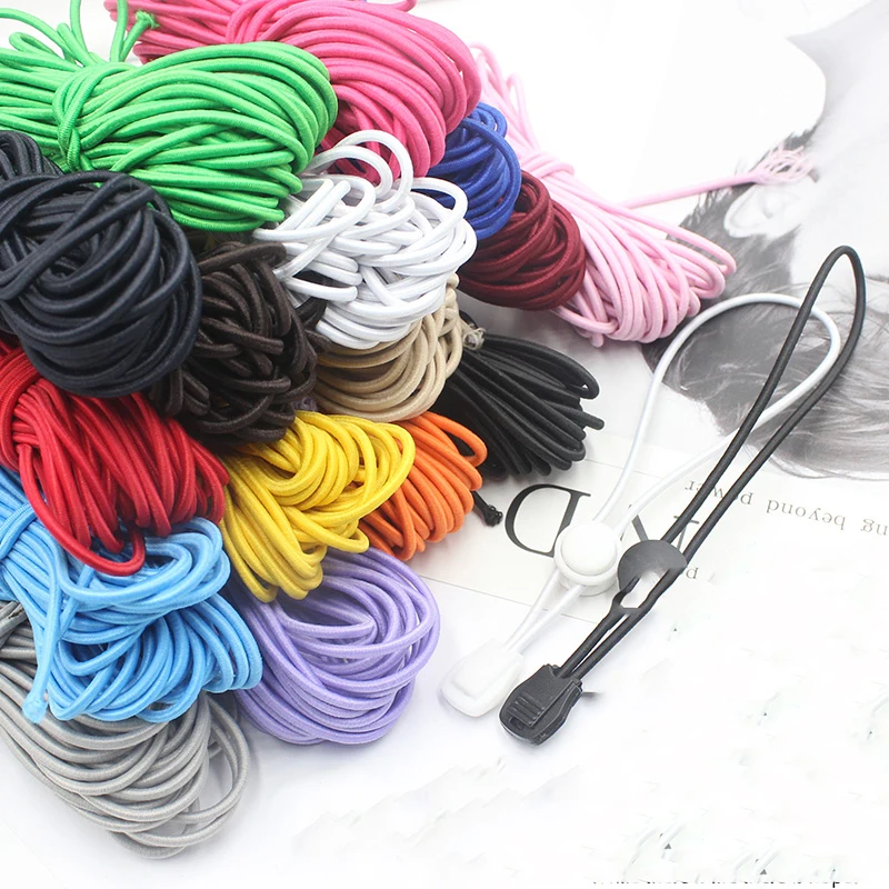 Устойчивая нейлоновая плетеная нить 5 мм, 3 мм, круглая веревка, эластичный шнур