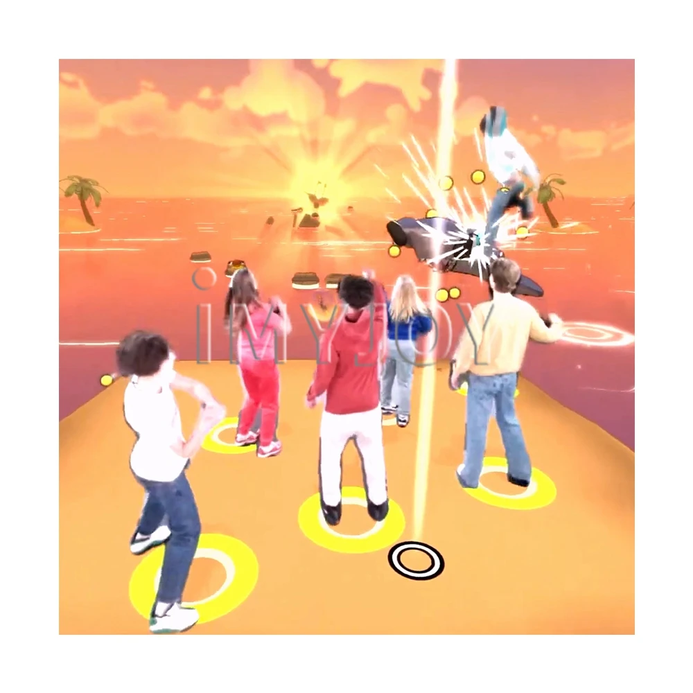 Large screen action interactive ar holograph projection digital gaming challenges room immersive activate mr funny games