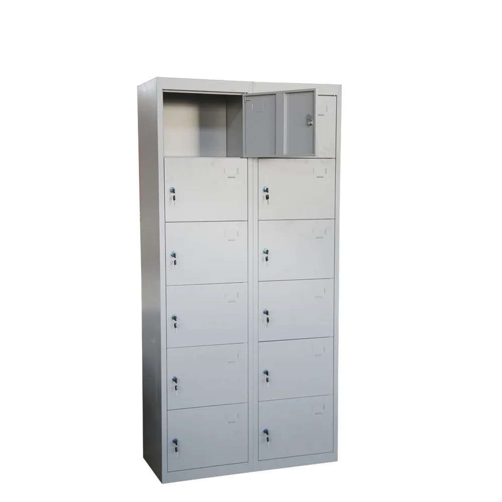 
XHL Office staff iron pad lock 12 door metal storage cabinets 6 tier steel cabinet locker 