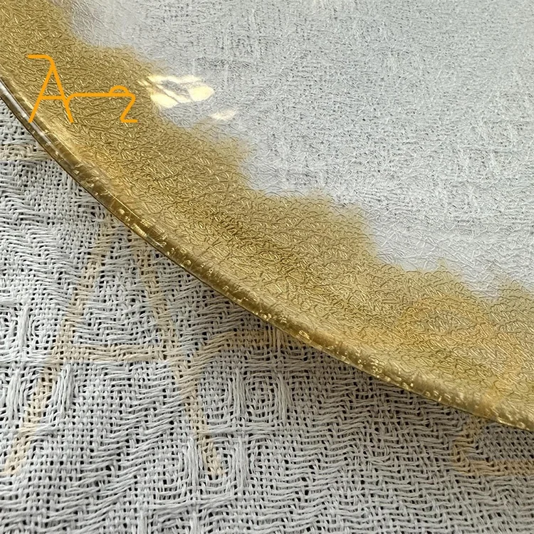 wholesale cheap price new design restaurant event wedding decoration dinner charger plate gold rim luxury plastic plates