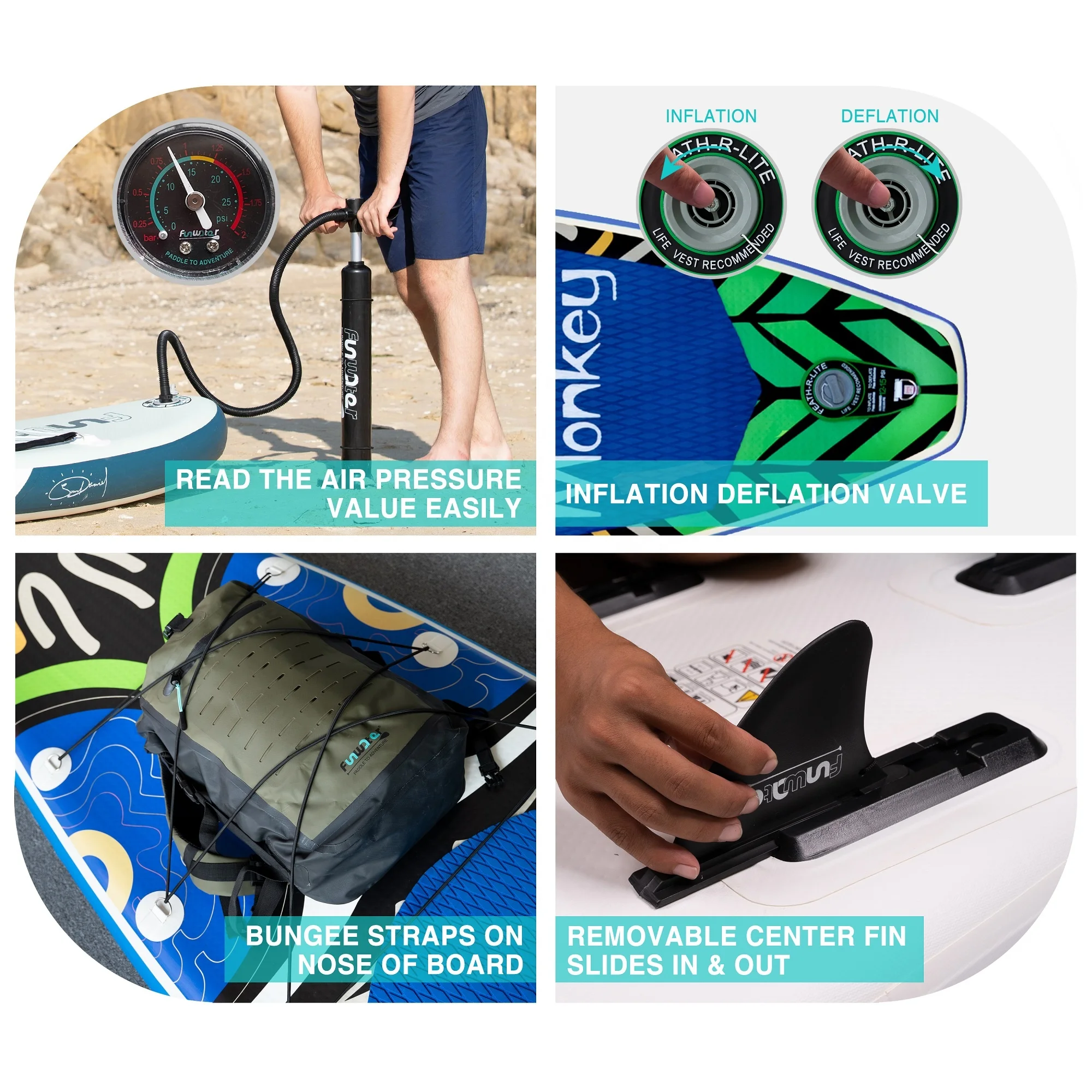 Feath-R-Lite sup Free Shipping CE REACH Stand-up Paddle Board sup board Padle surfboard stand inflatable sup surfing paddleboa