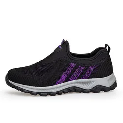 New custom casual lace up wholesale women running air cushion men sport shoes breathable Flying woven mesh boots