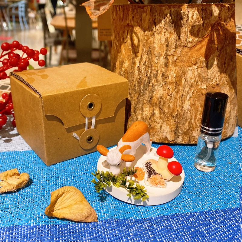 Factory  Customized Logo scented clay stone for aroma reed diffuser with box