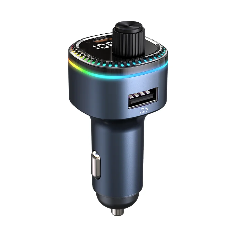 C58 Bluetooth Handsfree Call MP3 Music Player FM Transmitter Type C USB Port Car Charger Adapter