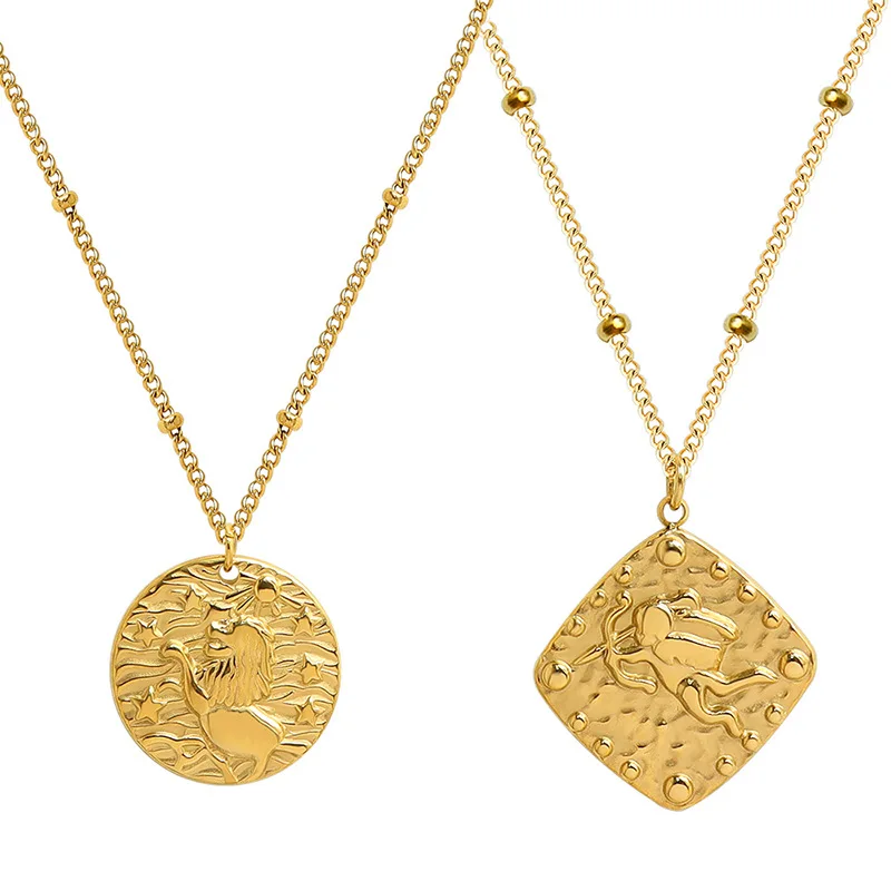 2022 New arrival Waterproof & Tarnish Free 18K Gold Plated Cupid Stainless Steel Pendant Necklace Trendy Jewelry