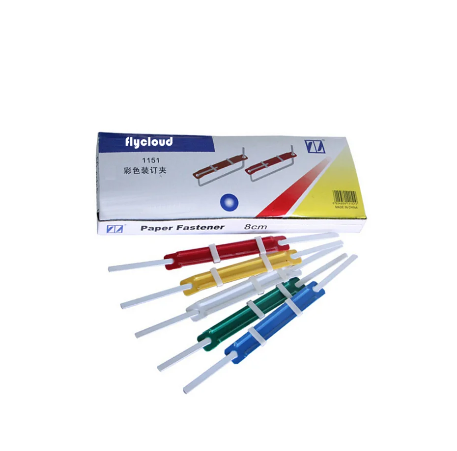 High quality 7cm 8cm Unicorn G star stacom color Folder Accessories plastic paper fastener