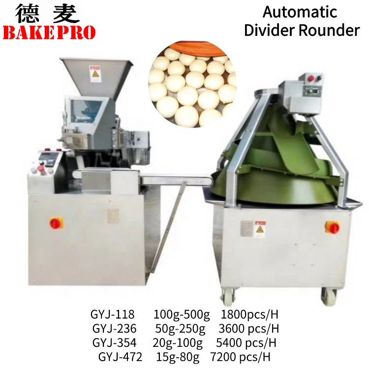 Bun Divider and Rounder 1900 3800 Pcs 5400 Pcs 7200 Pcs Burgers Per Hour Automatic Hydraulic Bread Dough Dividing Machine