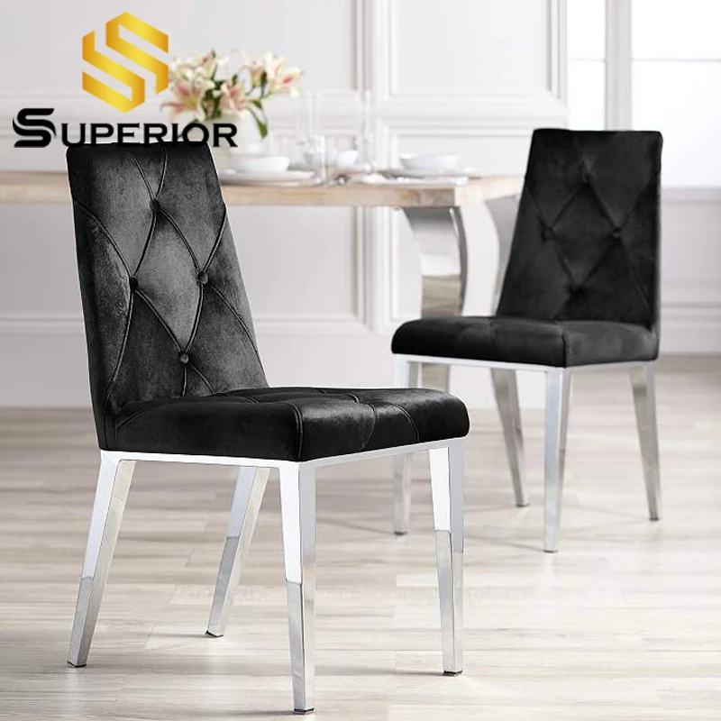 UK hot sale blue chairs dinning chairs velvet chairs luxury dining table set dining room furniture