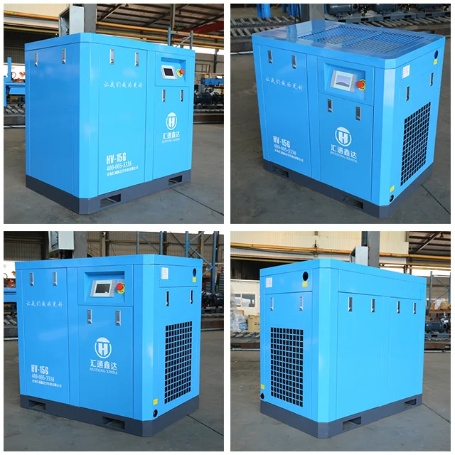 China Outstanding Low Pressure Industrial Electric Oil Free Small Silent Rotary Screw Air Compressor 7.5Kw 10Hp Price On Sale