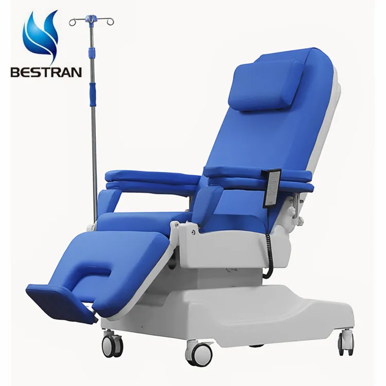 BT-DY002 Hospital 3 functions electric blood donation chair dialysis Hemodialysis chair beds chemotherapy