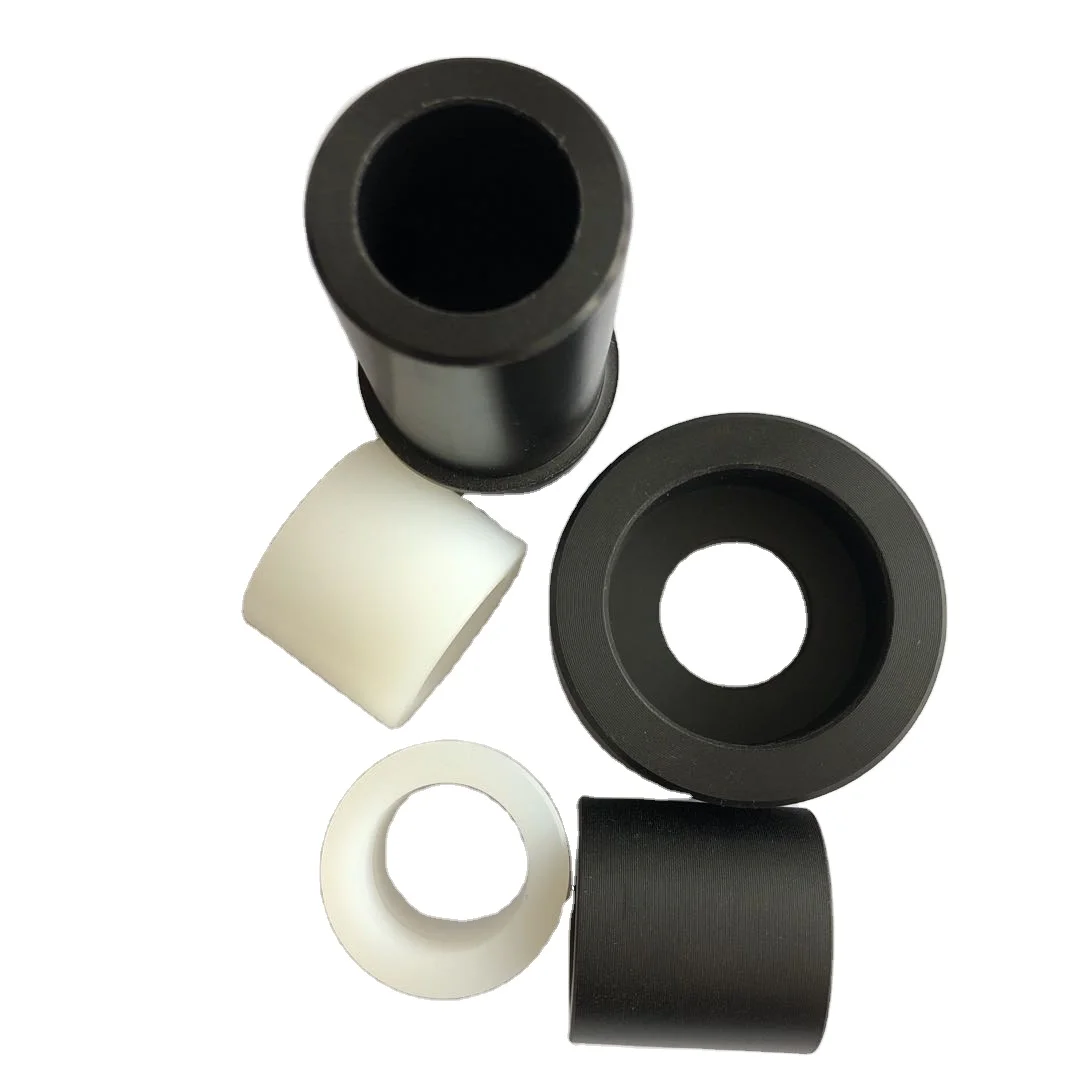 Custom plastic sleeve Bush Plastic Collar bushing ptfe bearing bushings