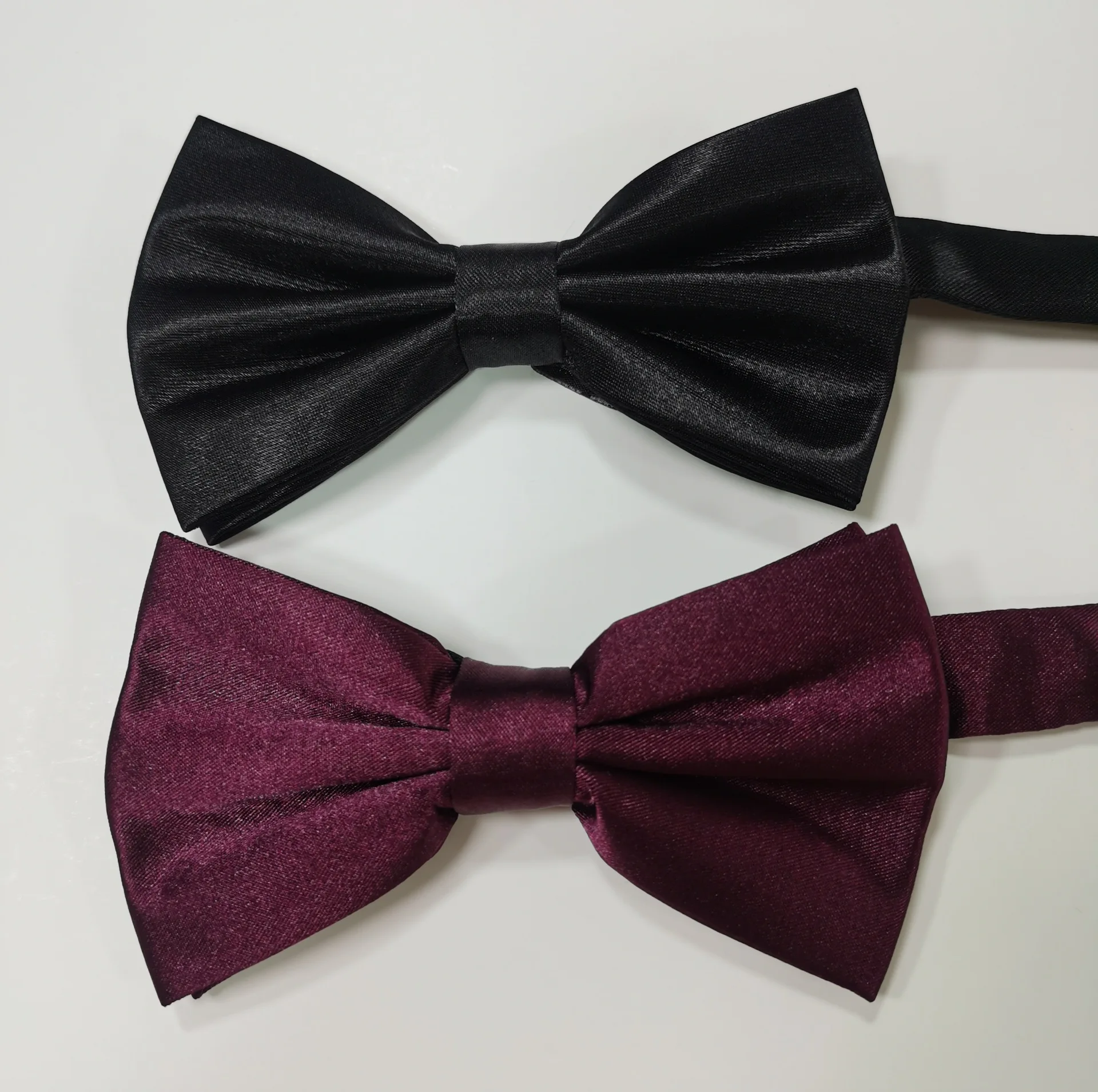 Бордовый цвет черный мужской галстук-бабочка деловой стиль модный полиэстеровый