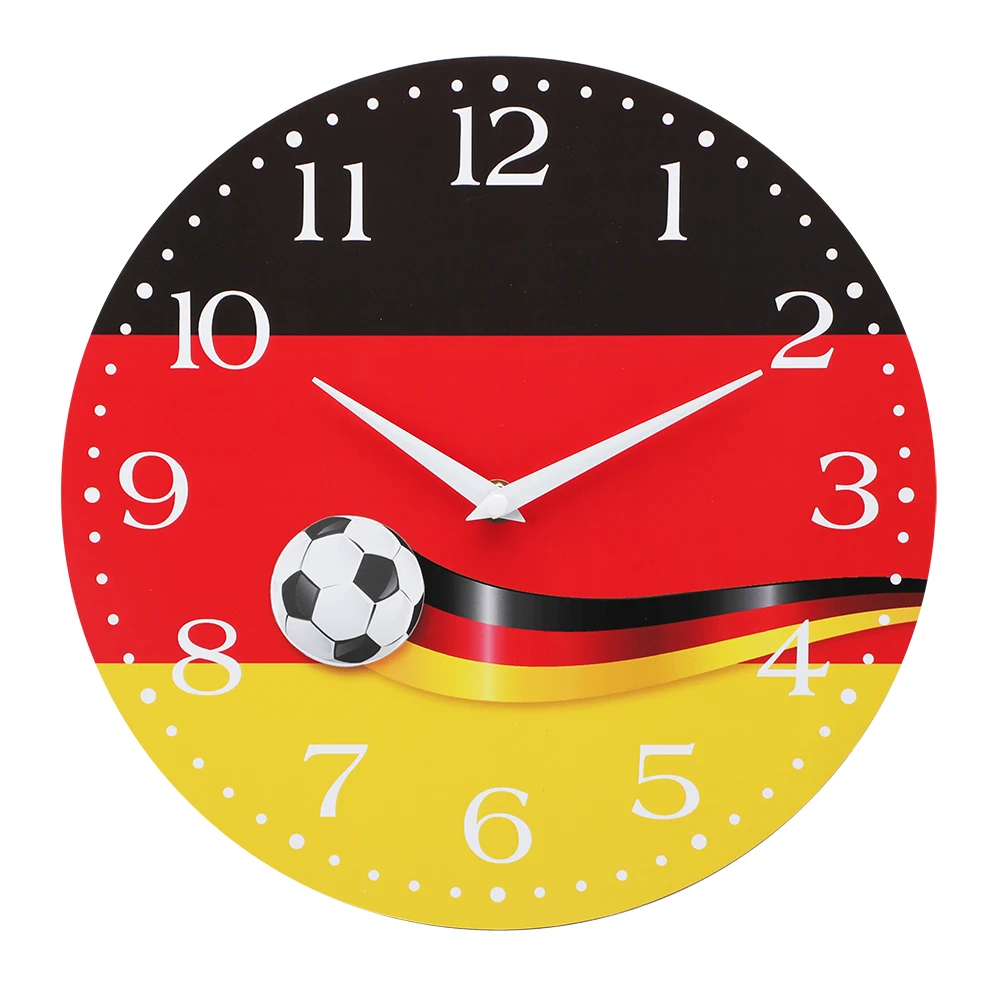 OEM European Custom cheap Modern MDF home decoration Wooden wall clock  for Living Room