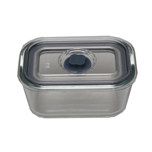 Food preservation borosilicate glass vacuum food container set