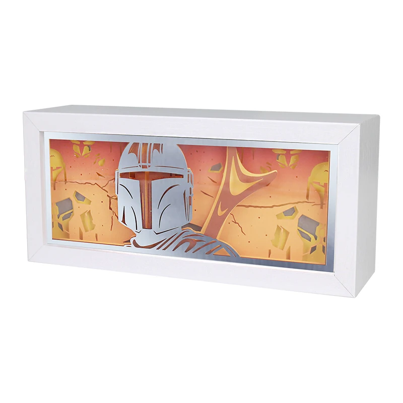 Anime Movies Figure Illuminated Cut Paper Dioramas Lighted Shadow Box 3D Layered Paper Art