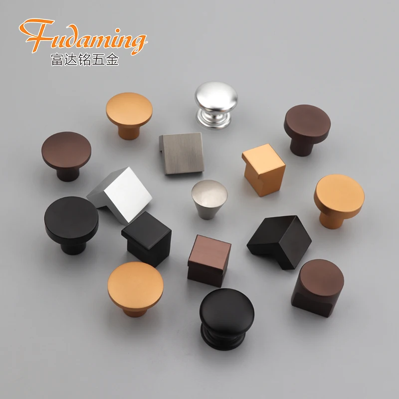 Современная простая металлическая ручка из алюминиевого сплава для кухонного шкафа с одним