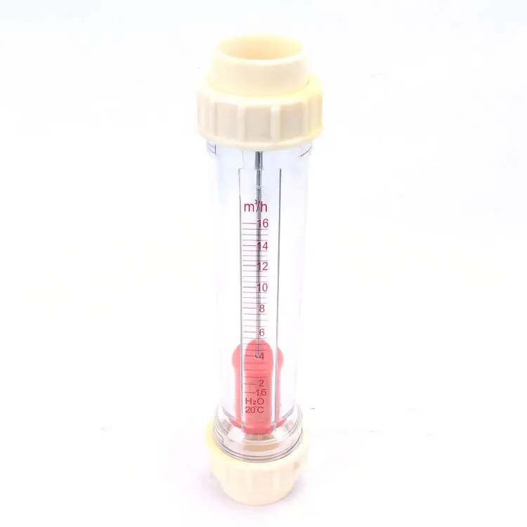 Plastic float flowmeter Customized plastic rotor float flow meter tube type rotameter flowmeter for water liquid