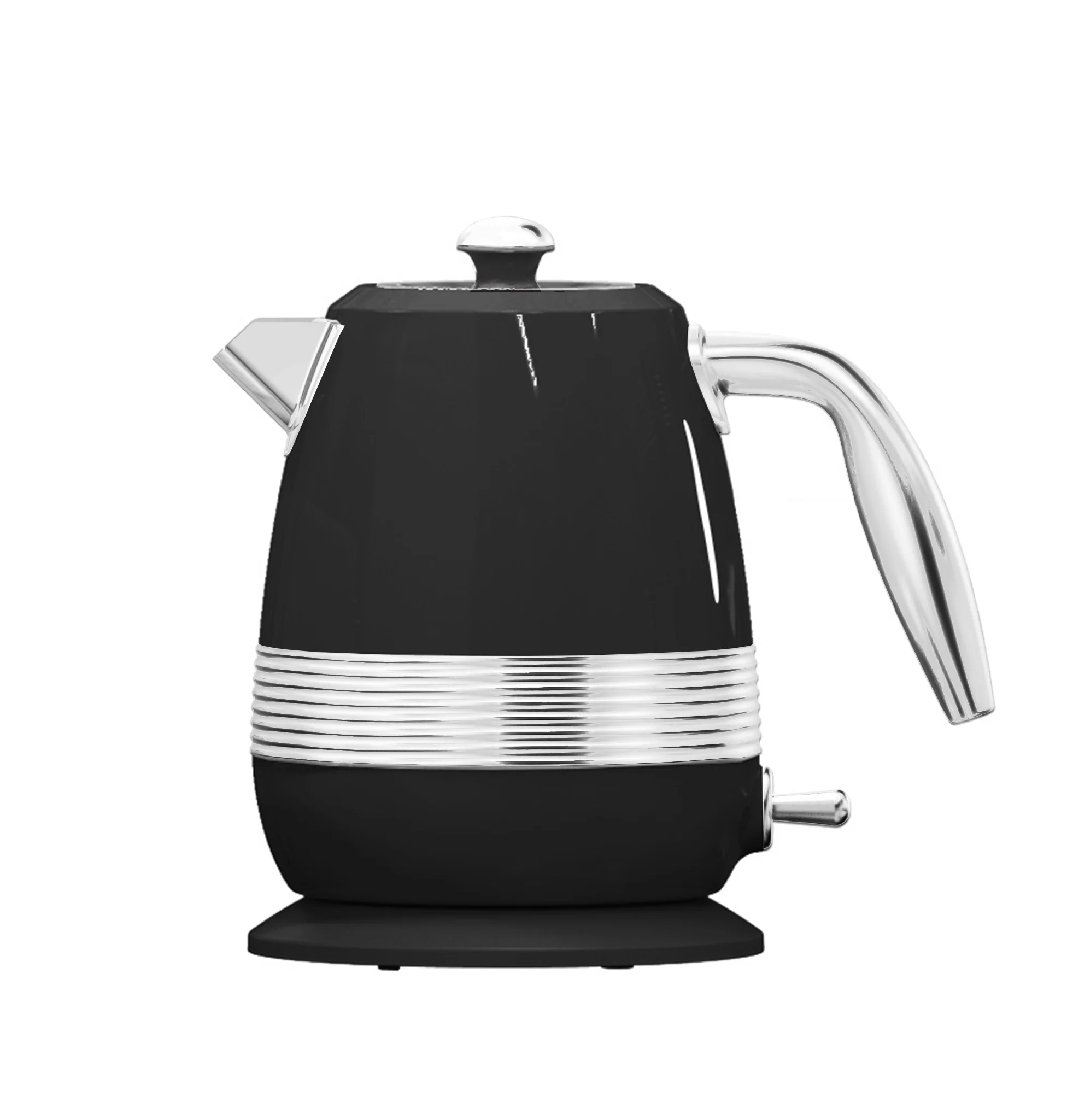 Custom Black Hot Tea Water Pot 1.8L Cordless Jug Electric Kettle For Boiling Water For Household