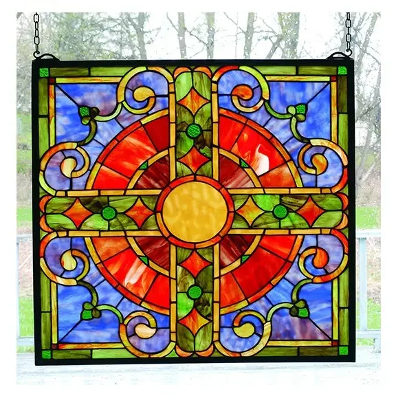 Home Church Stained Decorative Customized Glass Tiffany Safety Exquisite Beautiful Glass