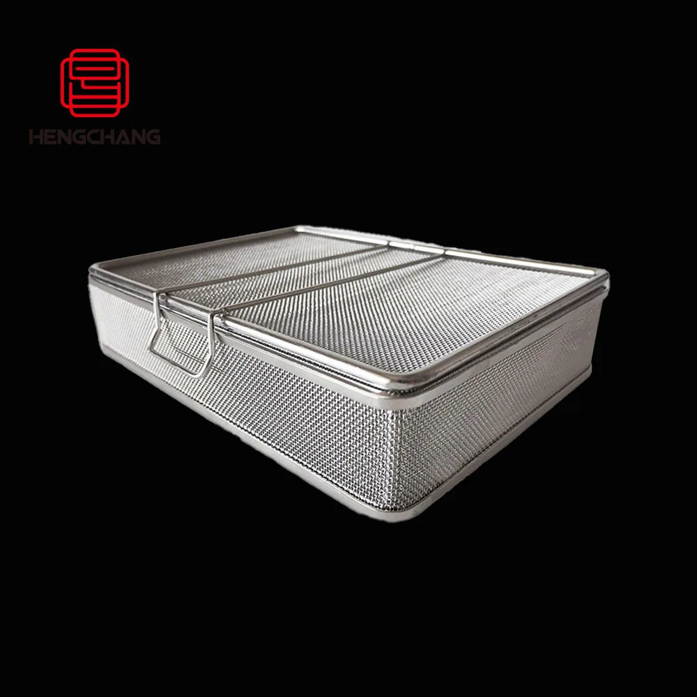 medical lab basket medical instrument desinfecting stainless steel disinfection basket