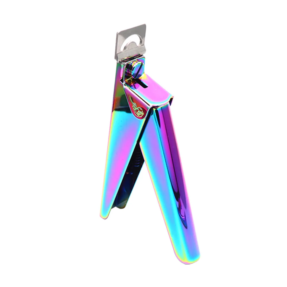 
Wholesale U Shape Nail Tips Cutter Stainless Steel Manicure Nail Clipper Rainbow Nail Edge Cutter With Custom Logo 