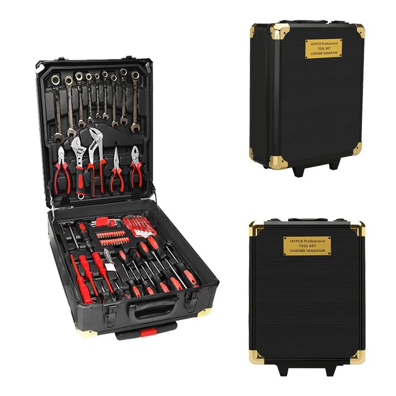 399 pcs suitcase aluminium car repair network tool kit hand tools and hardware herramientas kit